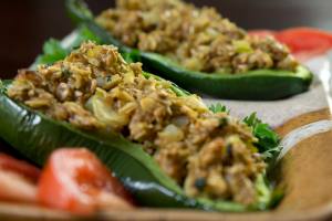 Peppers with Oatmeal Stuffing