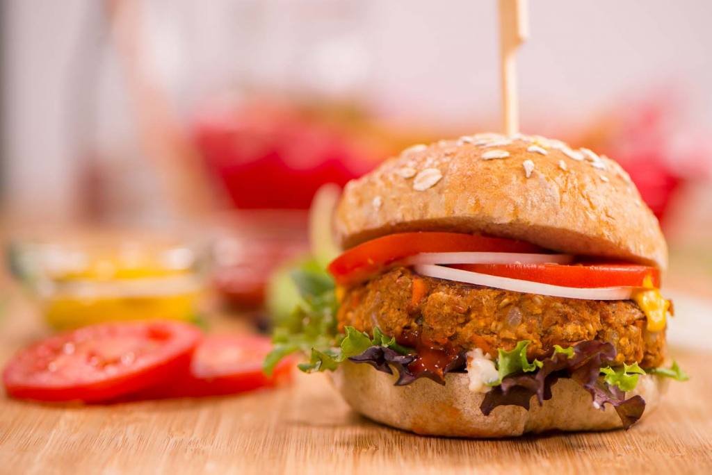 BBQ Bean and Oat Burgers