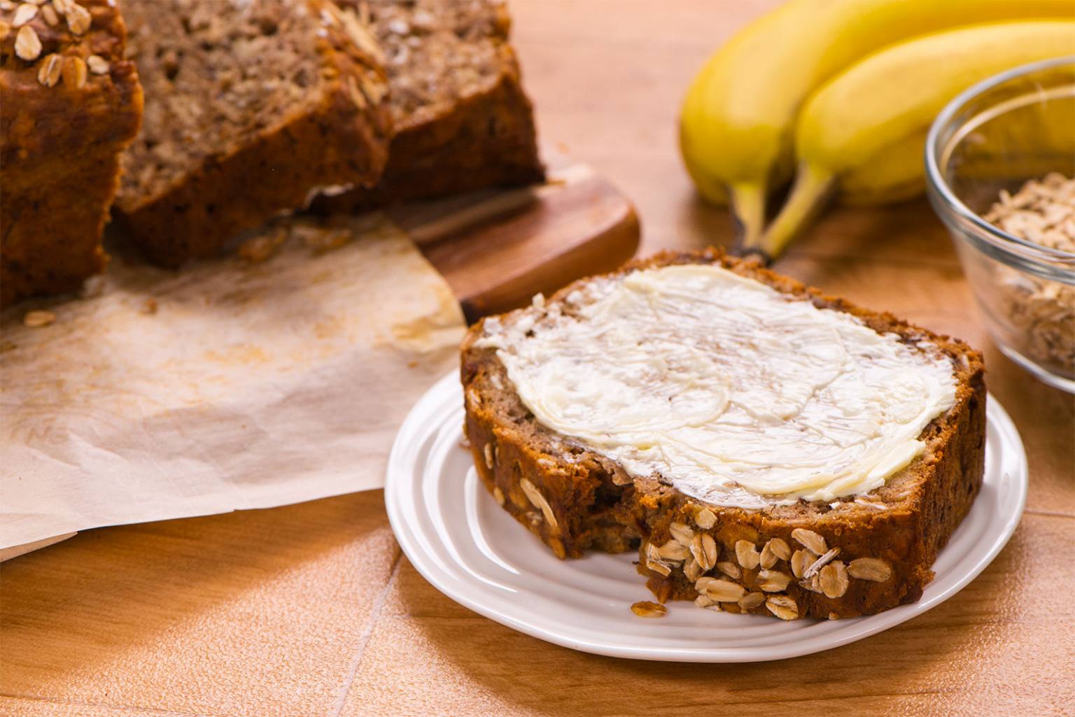 Banana Oat Bread Oats Everyday