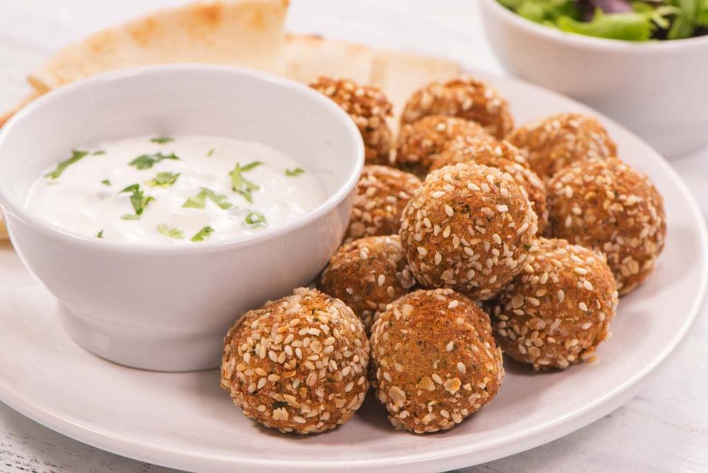 Falafels made with oat flour