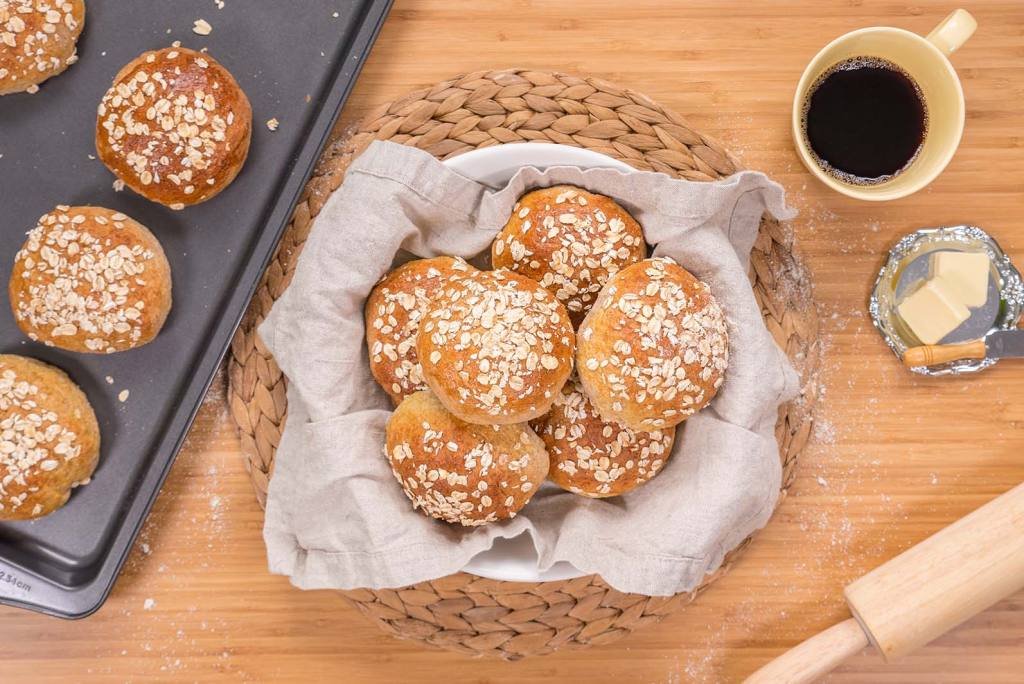 Honey Oat Buns