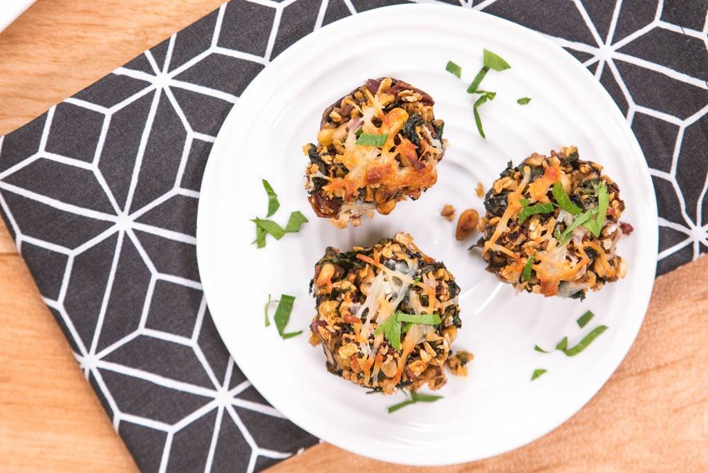 Mediterranean Stuffed Mushrooms