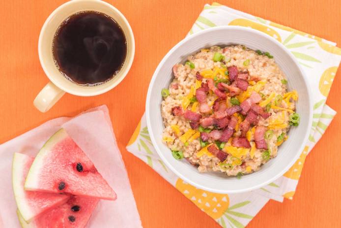 Bacon And Cheddar Savory Oatmeal