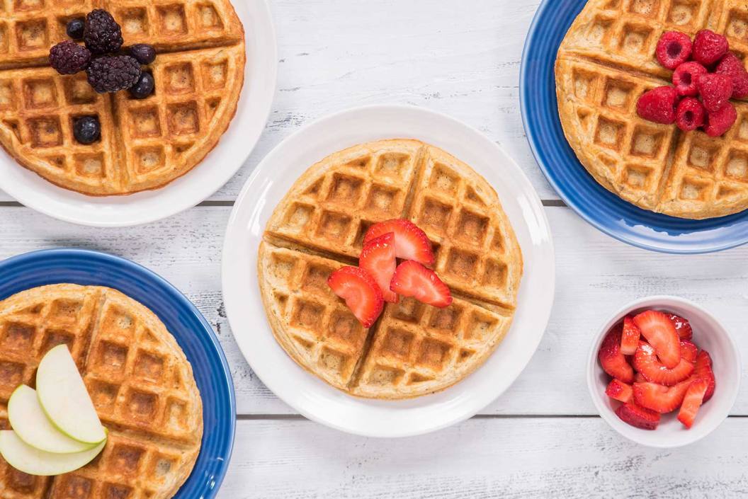 Light and Fluffy Buttermilk Oat Waffles - Oats Everyday