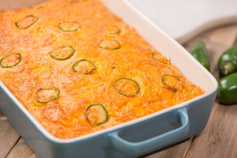 Jalapeno Cheese Cornbread with Oat Flour