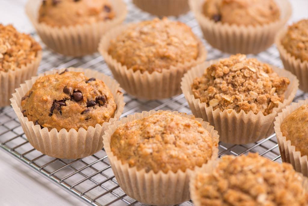 Muffins d’avoine (de trois façons)