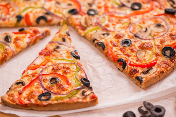 Pizza with Gluten-Free Oat Crust