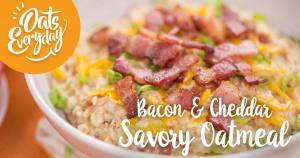 Bacon And Cheddar Savory Oatmeal