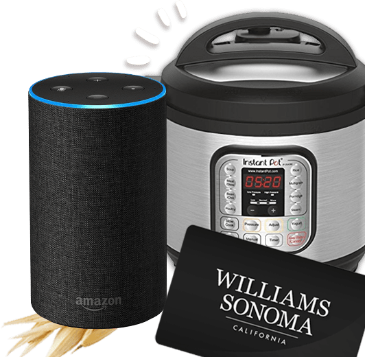 An Amazon Echo, Instant Pot and a Williams Sonoma gift card
