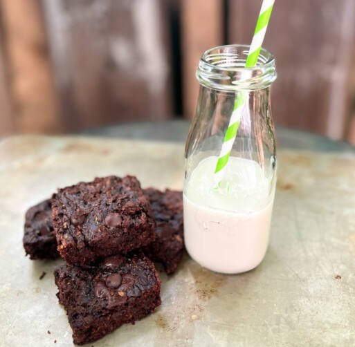 Double Chocolate Oat Zucchini Brownies Oats Everyday