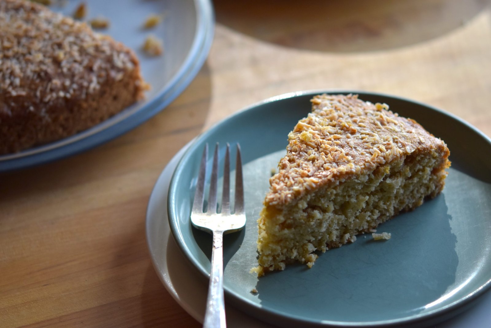 Steel cut oats snacking cake